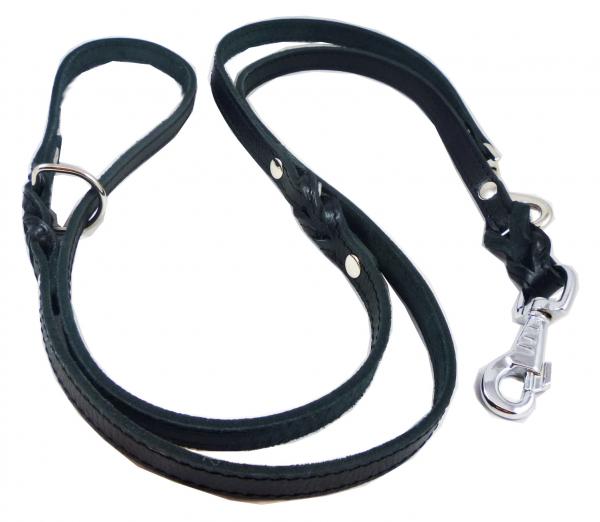 Euro Multifunctional Braided Leather Dog Leash