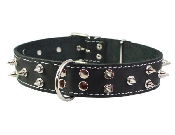 Genuine Leather Spiked Dog Collar