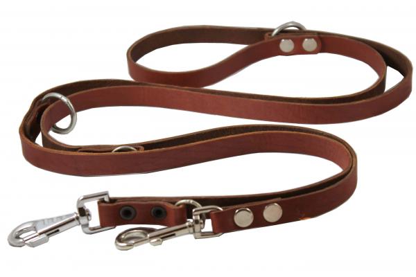 European Multifunctional Leather Dog Leash