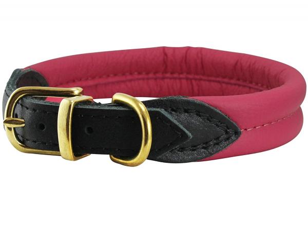 Genuine Rolled Leather Dog Collar