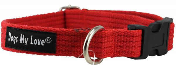Cotton Web Adjustable Dog Collar