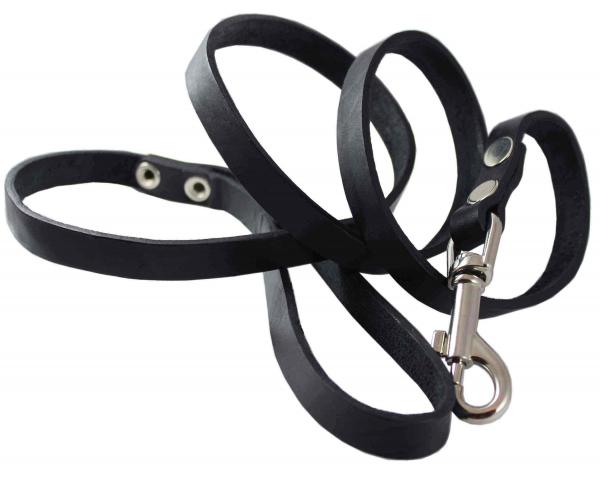 Genuine Leather Classic Dog Leash 4ft