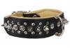 Spiked Genuine Leather Dog Collar