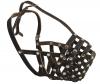 Secure Leather Mesh Basket Muzzle