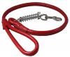 Round Rolled Leather Shock Absorbing Leash