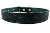 Tooled Leather Dog Collar Fits 16