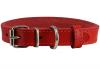 Genuine Leather Dog Collar Red