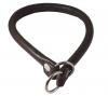 Round Rolled Leather Choke Dog Collar