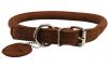 Genuine Leather Rolled Dog Collar